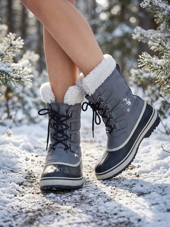 Sorel Shoes - Sorel Winter Carnival waterproof gray white winter snow boots